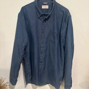 Indigo Classic Blue Button-Up Shirt vintage